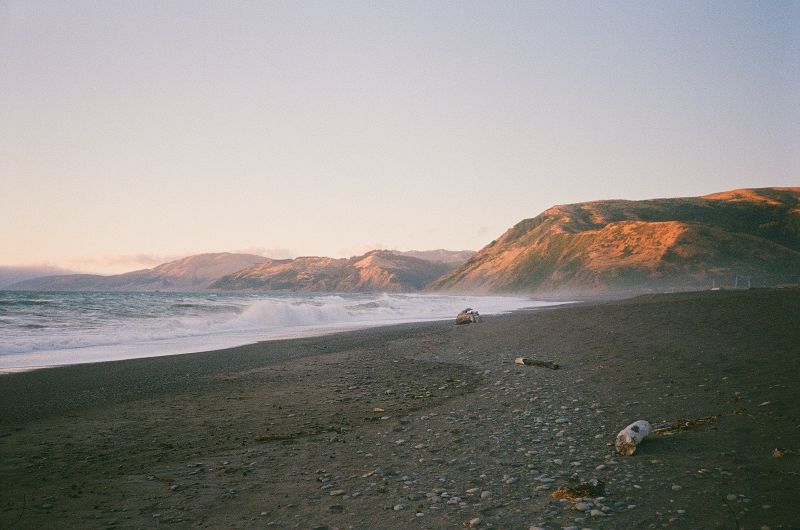 beginning of lost coast trail