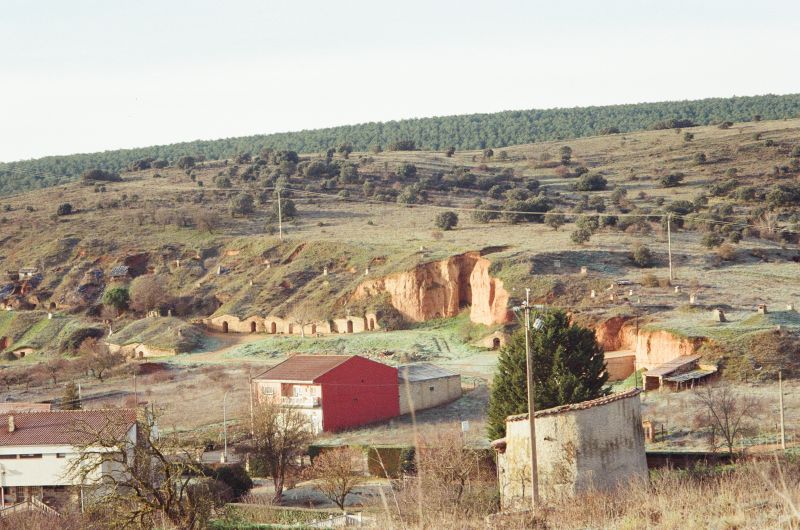 hillside dwellings in spain